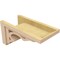 Ekena Millwork 12"W x 24"D x 12"H Wide Sheridan Rough Cedar Woodgrain TimberThane Corbel, Primed Tan CORUR12X24X12SHERCPR - alternate 4